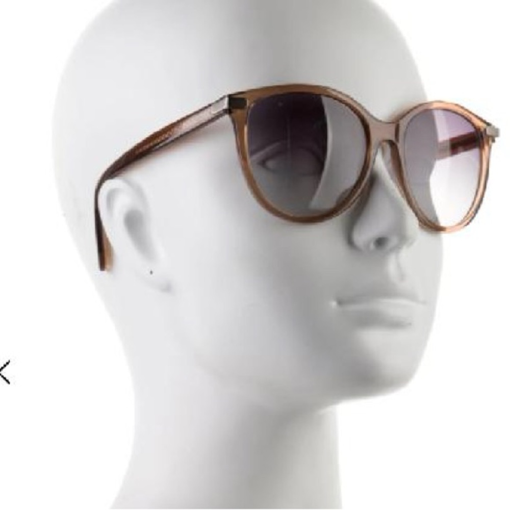 Bottega Veneta Intrecciato Weave Round Sunglasses